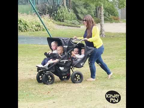 Multi Seat Stroller For Four 2 Children and 2 Babies KinderPod