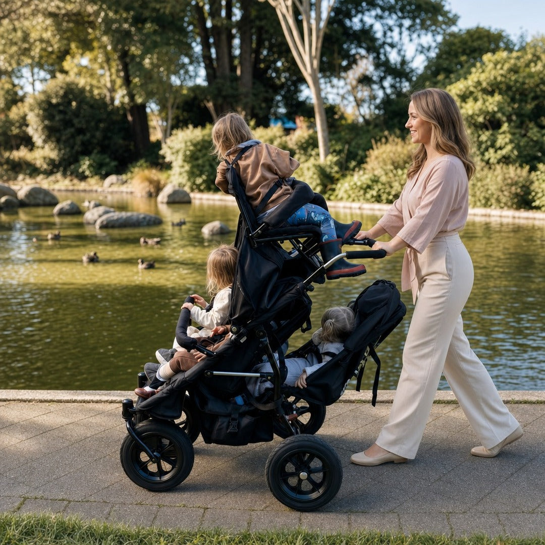 [Rebuild] Multi Seat Stroller For Four (Single Baby Recliner seats)