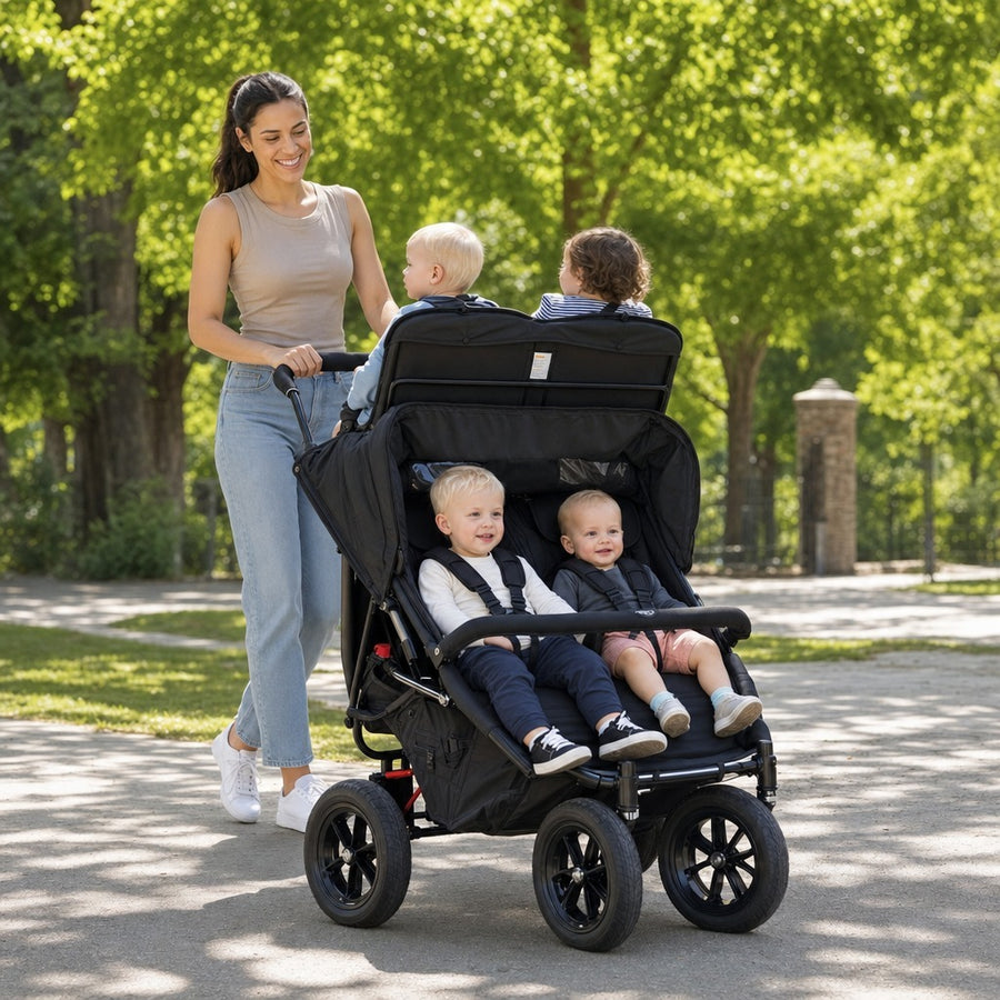 Multi Seat Stroller For Four (With double toddler seat)